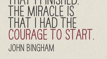Laufzitate: John Bingham „The miracle isn’t that I finished…“